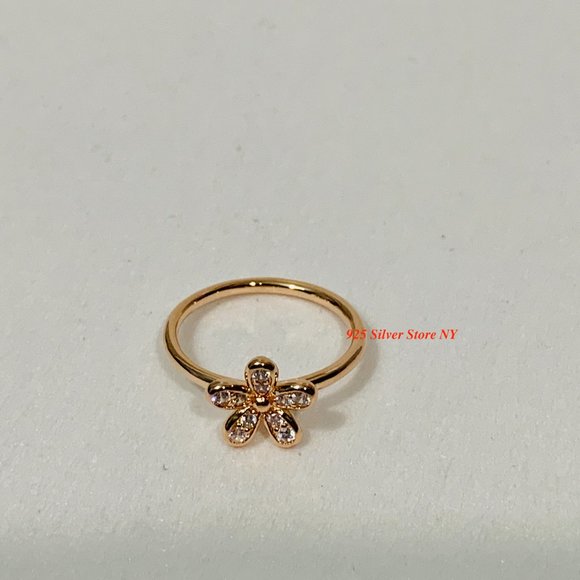 Pandora Rose Gold Dazzling Daisy Ring Clear CZ 180932CZ - Picture 7 of 7